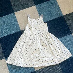 Florence Eiseman White Pleated Sundress Sleeveless